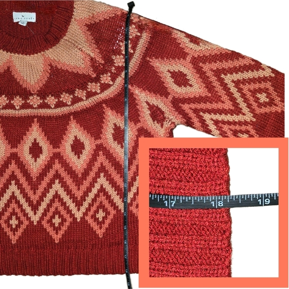 🆕True Craft Crew Neck Intarsia Sweater - Size Small - NWT - Picture 7 of 10